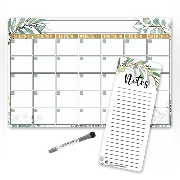 Magnetic Dry Erase Calendar - Picture 1 of 5